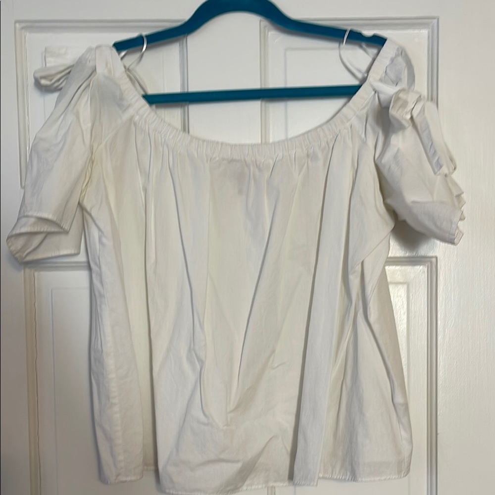 White Off-Shoulder Women's Top